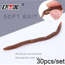 7.5cm Bass Bream Trout EarthWorm bloodworm Fishing Lure Worm Red Baits