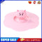 Torx Silicone Cup Cover Heatproof Reusable Cartoon Tea Lid (Pink Pig Head)