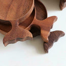 Seasoning Sauce Dish Wooden Flavored Vinegar Snack A Tableware Charm Plate T9F8