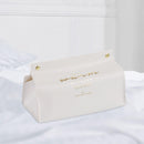 Simple Desktop Napkin Pumping Paper Holder Storage Container Leather Tissue Box