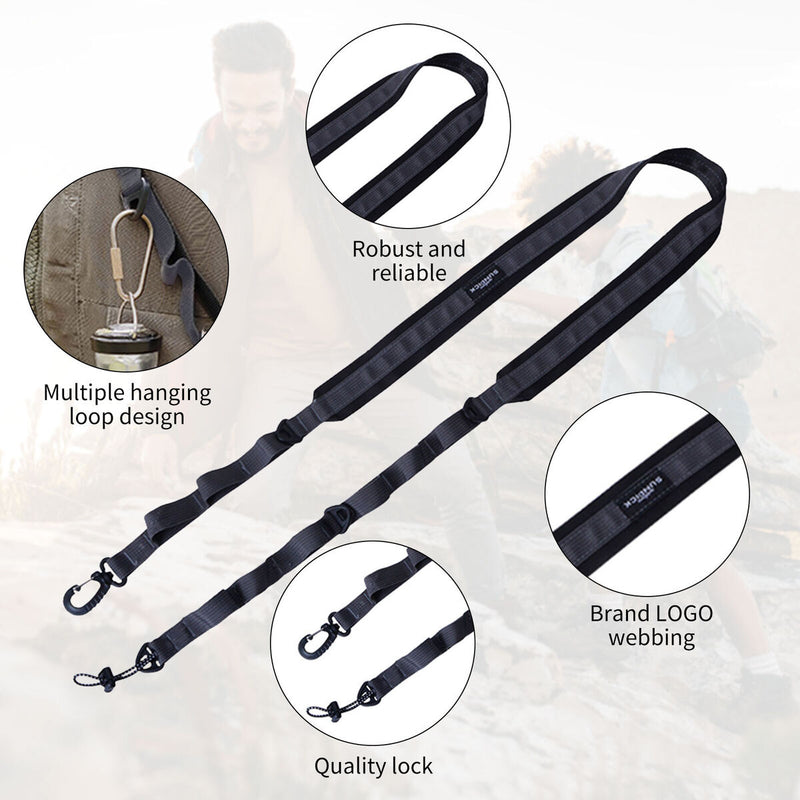 Robust & Reliable Camping Shoulder Straps Polyester Webbing with Hanging Loop