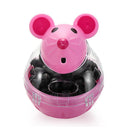 Container Cat Feeder Food Rolling Leakage Dispenser Mouse Shape Pet Feeder Bowl