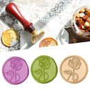 Romantic Rose Envelope Wax Seal Stamp Retro Dedicated Sealing Stamp Copper He