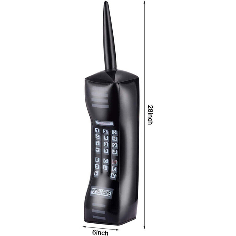 80s 90s Inflatable Radio Boombox Mobile Phone Prop Birthday Supplies (03) Newly