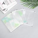 Ring zipper Pencil Case Transparent Document Bag Paper Holder File Folder