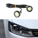 2pcs White Eagle Eye LED DRL Reverse Backup Turn Signal Light for Car Motorcycle