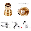 Solid Brass Threaded Hose Water Pipe Connector Kitchen Tube Tap Adaptor