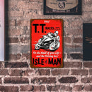 Weatherproof Retro Chic Motorcycle Sign Iron Painting Wall Drawing (8)
