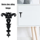 Retro Hinge Door Connector Zinc Alloy Drawer Furniture Hinge Door (Black) Newly