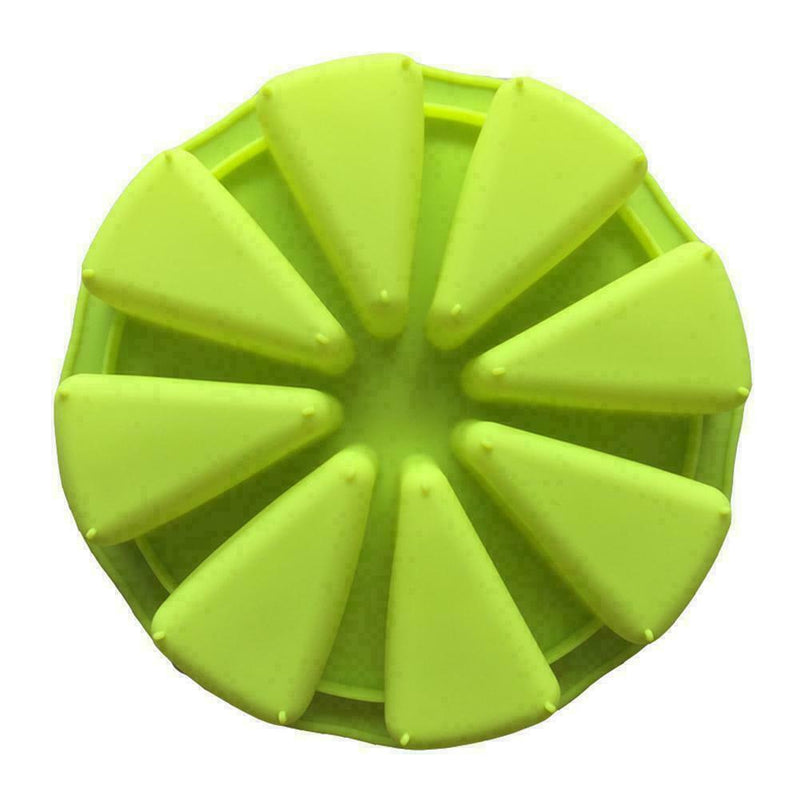 8-Triangle Round Silicone Cake Pan Tins Muffin Pizza Mould Baking Pastry V6Q4