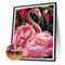 5D Diamond Painting Kit Flamingo Partial Special Shape Drill DIY Animal Art