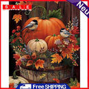 Full Embroidery 3 Beaches Kit Pumpkin Bird Counted 11CT DIY Cross Stitch Artwork