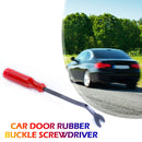 Car Door Panel Trim Clip Remover Plastic Fastener Upholstery Pry Tool Red 6 inch