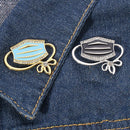 Simple Jewelry Alloy Drip Bowknot Charm Pin Corsage Brooch Jeans accessories