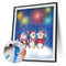 Christmas Penguin Oil Paint By Numbers Kits Canvas Drawing DIY Art (29479)