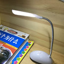LED Table Light Battery Eye Protection Reading Household Book Lamp (White) Newly
