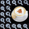 16pcs Plastic Coffee Milk Gift Stencil Template Mold Coffee Decorative Tool