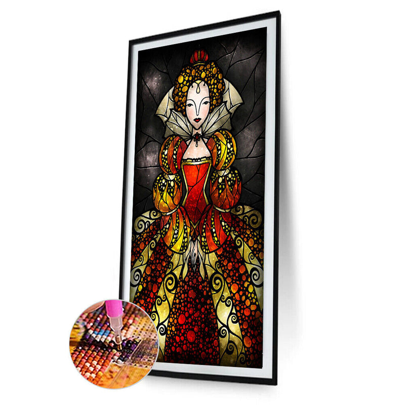 5D DIY Diamond Painting Full Round Drill Cartoon Girl Decor Rhinestone Art