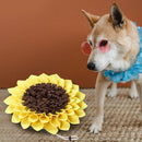 Sunflower Shape Dog Snuffle Mat Puppy Training Sniffing Feeding Blanket Pet Pad
