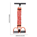 Pedal Resistance Band Set Break-Proof Strength Adjustable Pedal (Red) Newly