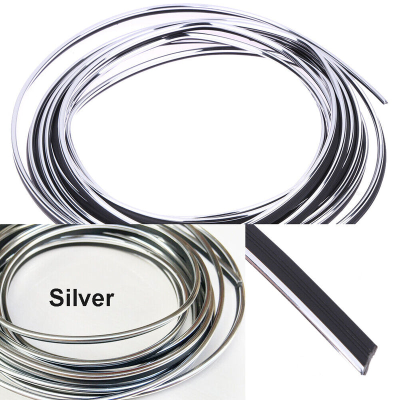 5M DIY Car Interior Exterio Retrofit Decorative Flexible Strip (Silvery)