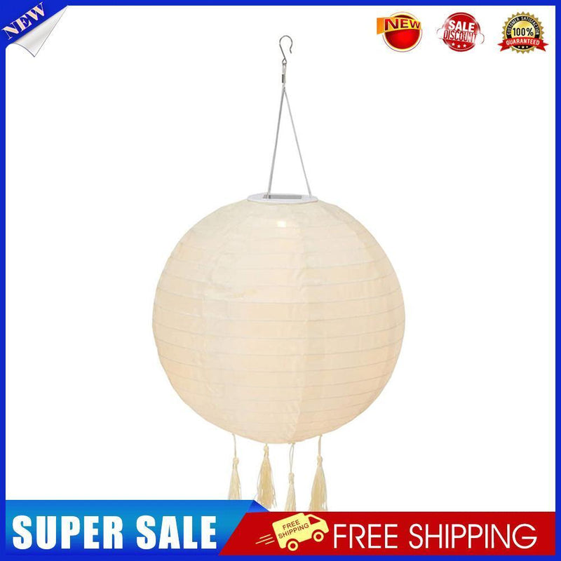 LED Round Solar Decorative Lantern Hanging Garden Yard Lighting (Champagne)