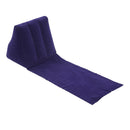 Inflatable Beach Mat Camping Lounger Back Pillow Cushion (Purple Blue)