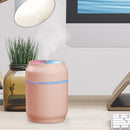 Portable Car Air Humidifier Dazzling LED Light Mist Aroma Diffuser (Pink)