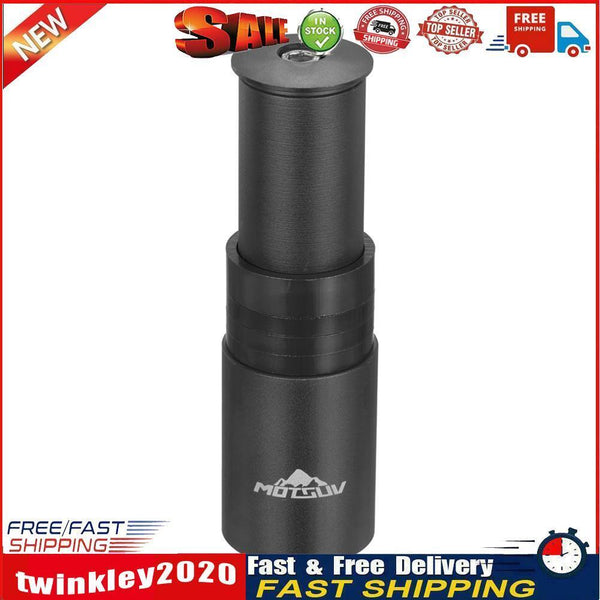 MOTSUV 28.6mm MTB Bicycle Fork Stem Extension Handlebar Stem Riser (Black) Newly