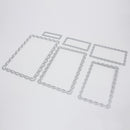 6pcs Rectangle Lace Frame Metal Cutting Dies Stencils DIY Scrapbook Craft