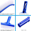 45CM Plastic Brush Swimming Pool Broom Tools Curved AlgaeSpa Cleaner Cleaning