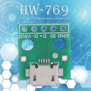 10pcs USB to DIP Adapter Board Pin Board Micro USB Female to DIP Converter