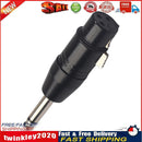 6.35mm Mono Male to XLR 3pin Female Converter Audio Plug Adapter Connector Newly