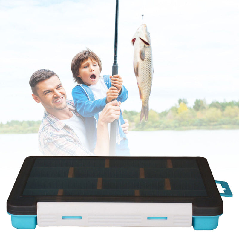 Fishing Tackles Box - Fishing Lure Bait Kit Storage Organizer (Blue)