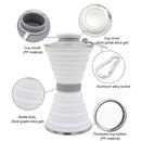 Sports 500mL Collapsible Soft Kettle Outdoor Silicone Water Bottle (White) Newly