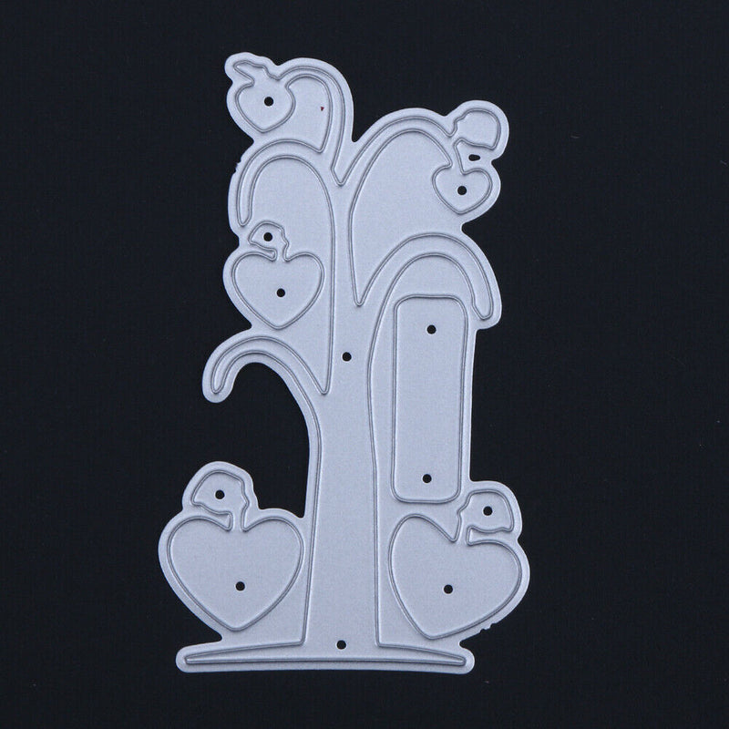 Snowvirtuos Love Heart Tree DIY Metal Stencil Scrapbook Crafts Embroidery S