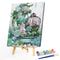 Succulent Partial Oil Paint By Numbers DIY Handpainted on Canvas Wall Art