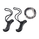 Pocket Hand Chainsaw Survival Camping Hiking Wood Cutting Chain Saw (Black)