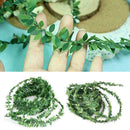 7.5m Silk Wreath Green Leaf Iron Wire Artificial Vine Decor DIY Wedding E7U1