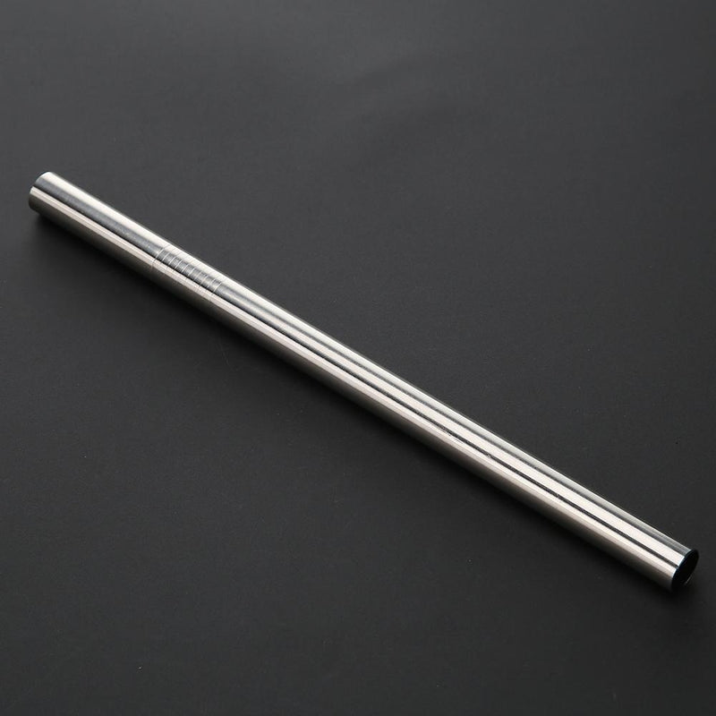 Reusable Stainless Steel Screw Thread Drinking Straw Cleaner Brush Kit (1) Newly