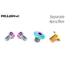 RISK 4x Bike Hydraulic Brake Bolt Cylinder Fix Screw (Colorful Separate)