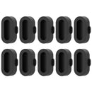 Black Anti-dust Silicone Cover Plug Case for Garmin Vivomove 3/3S (10pcs) Newly