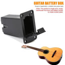 1pc Black Plastic Bass Pickup Active Guitar 9V Battery Box Guitar Accessory
