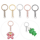 Accessories Keychain Split Ring with Short Chain Key Rings Polished Keyring