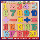 Kids Children Alphabet Digital Puzzle Wooden Toys Number Letter Matching Jigs