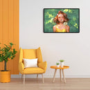 Cloud Girl Colouring Oil Canvas Picture DIY Hand Painted Paint By Numbers Kit