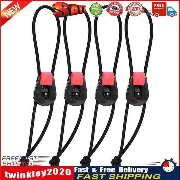 Elastic Fishing Rod Tie Strap Bungee Leash Pole Tie Down Wrap Band (4pcs) Newly