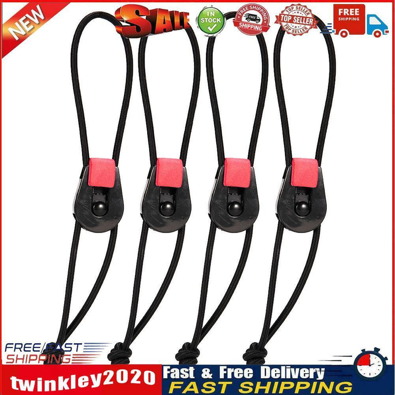 Elastic Fishing Rod Tie Strap Bungee Leash Pole Tie Down Wrap Band (4pcs) Newly