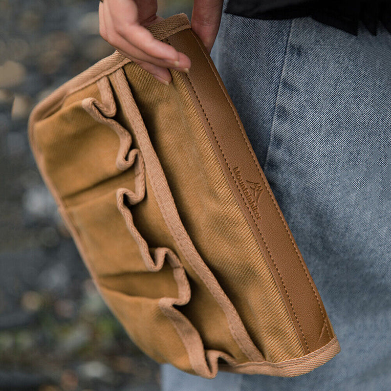 Mounthiker Armrest Hanging Bag Portable Wheelchair Bag Canvas for Hiking Fi