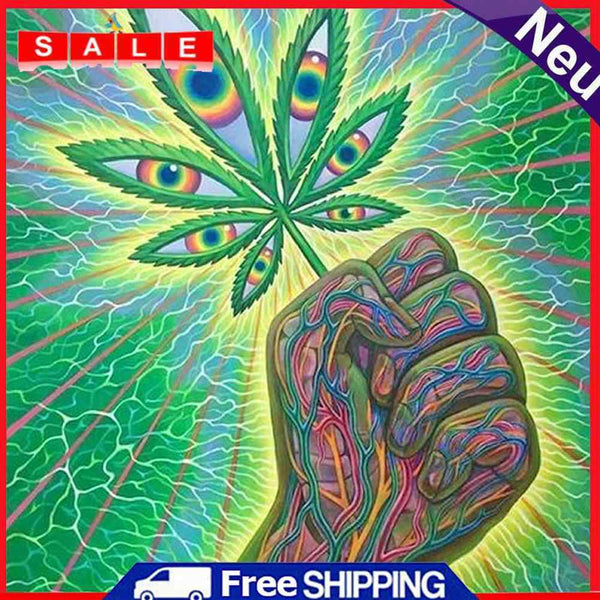 5D DIY Full Drill Diamond Painting Leaf Embroidery Mosaic Kits Home Wall Art